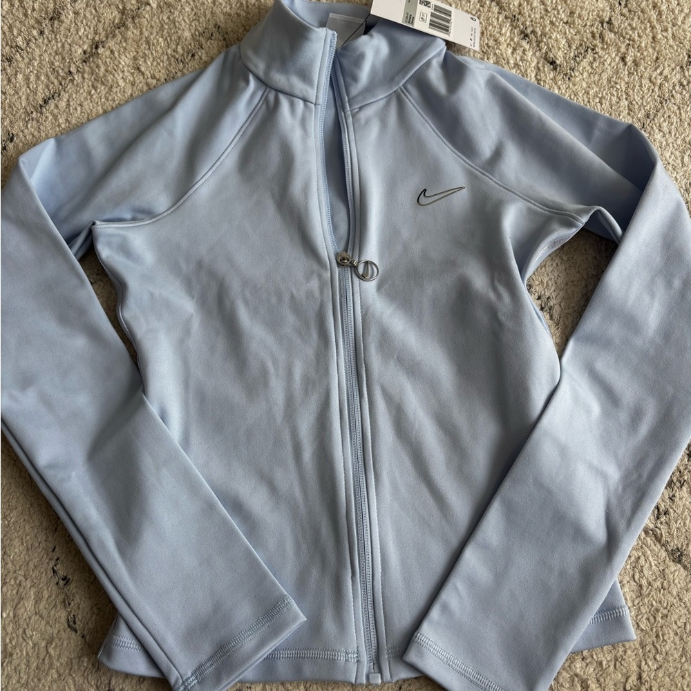Nike Women's Hydrogen Blue Light Blue Full-Zip Jacket Long sleeve